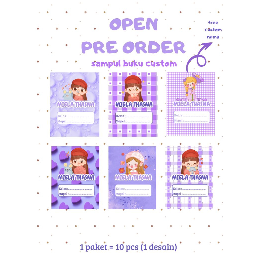 

Sampul buku estetik lucu / tema ungu cantik