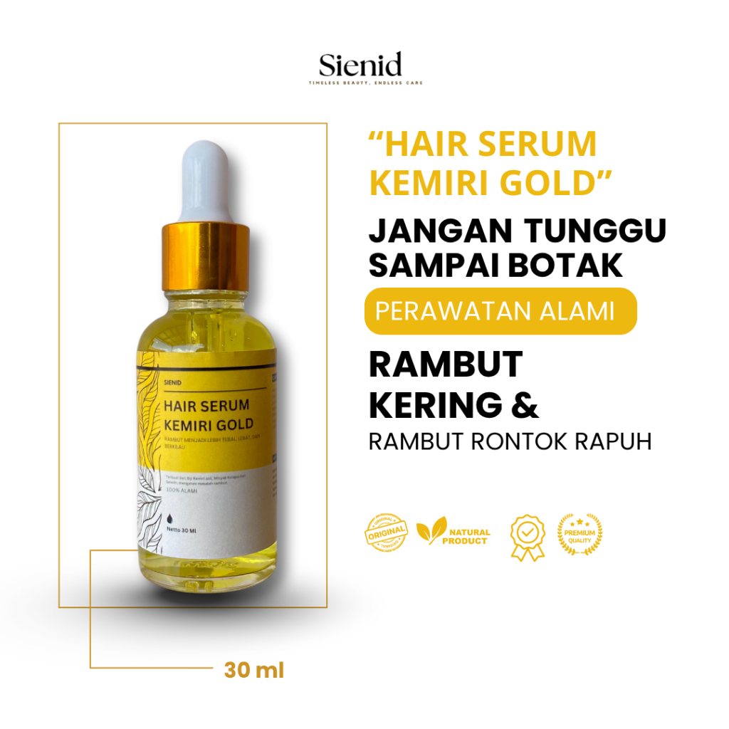 Vitamin Rambut Serum Kemiri Gold Serum Rambut Minyak Rambut Pria Hair Serum Penumbuh Rambut Serum Ra