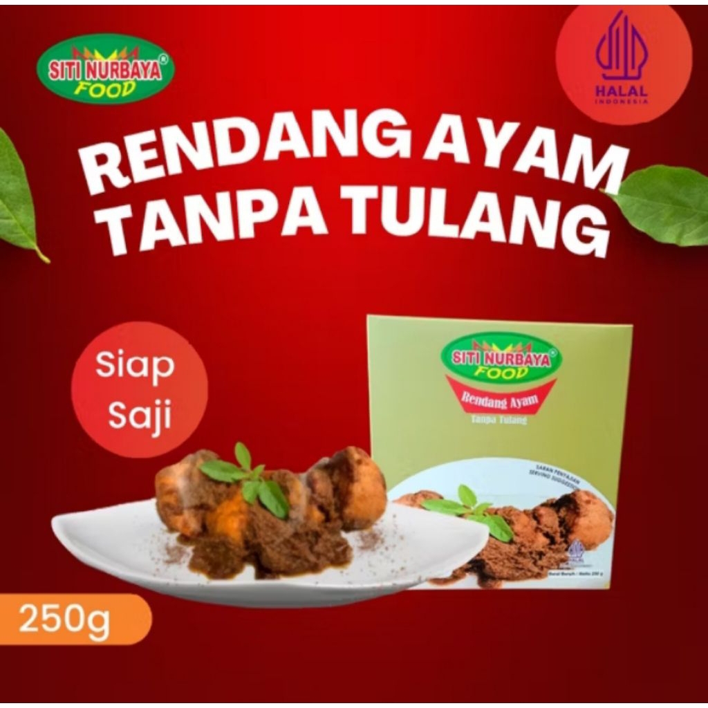 

Rendang Ayam Tanpa Tulang 250g - Siti Nurbaya Food