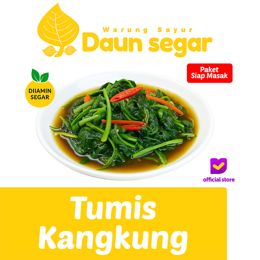 

Daun Segar - Tumis Kangkung + Bumbum Racik Siap Masak Praktis, Segar, & Nikmat