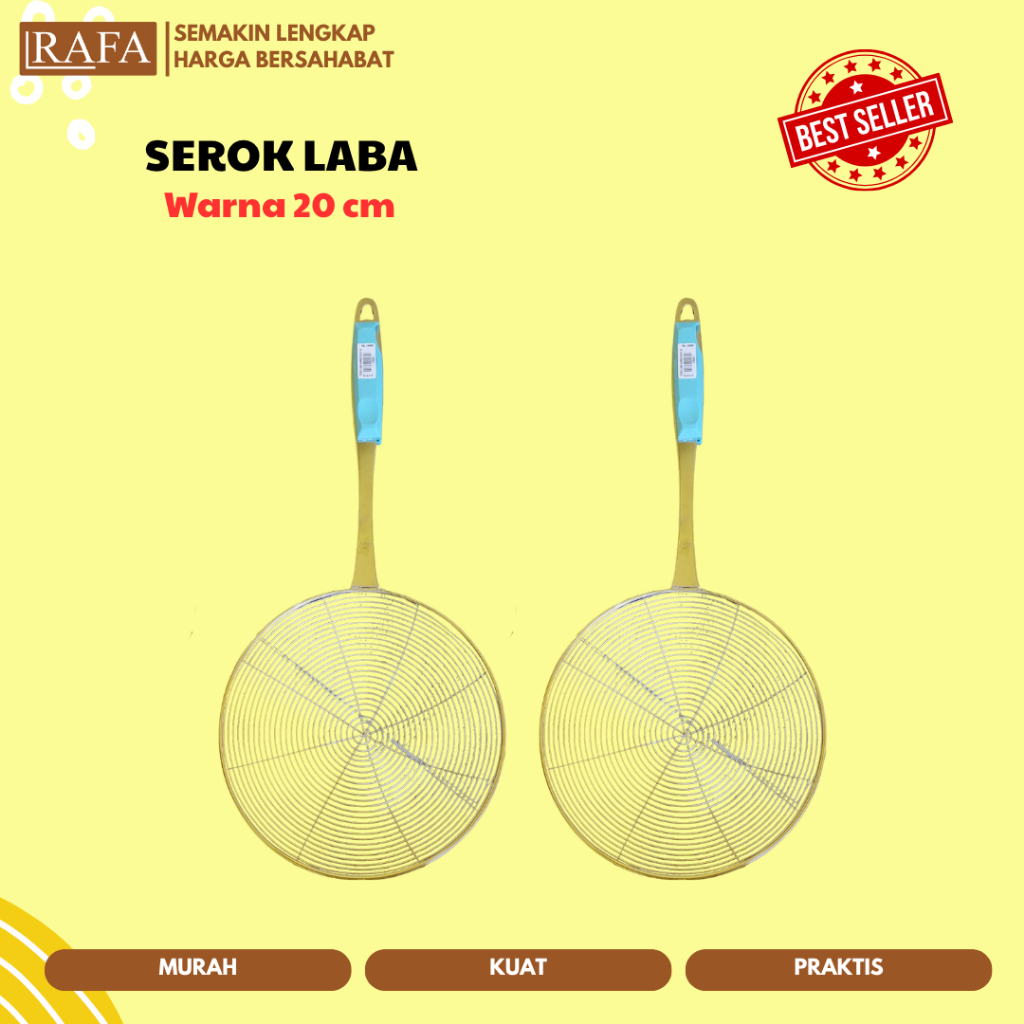 RAFA | Serok Laba Warna Stainless Tebal Kuat Murah