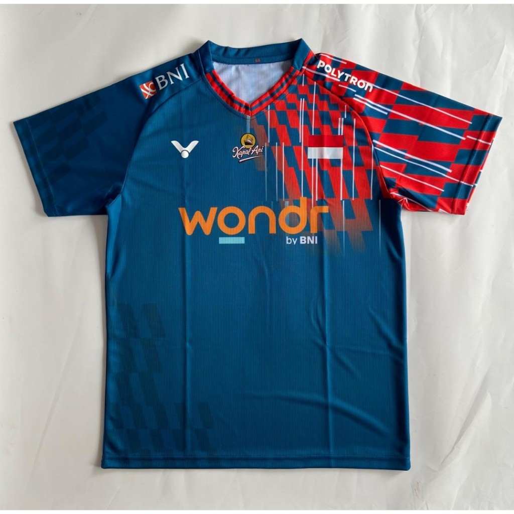 Jersey Kaos Badminton Bulu Tangkis Olahraga A S Ginting T 50002 Tosca New 2025 Turnamen Custom Satua