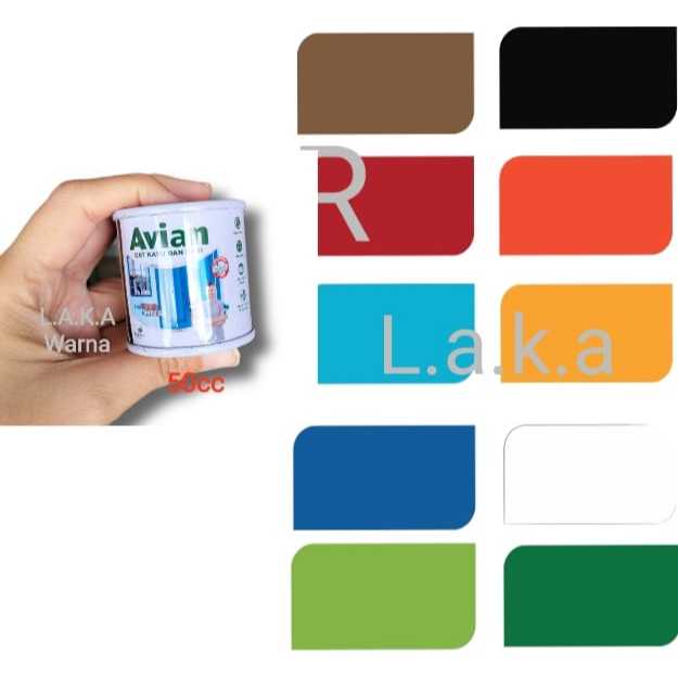 

Cat avian 50cc Warna Lengkap Cat Kayu Dan Besi Gloss Mengkilap