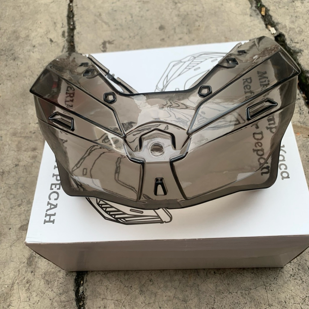 MIKA LAMPU DEPAN VARIO 125 NEW/VARIO 150 NEW 2019/2024 SMOKE/RIBEN PRODUK LOKAL