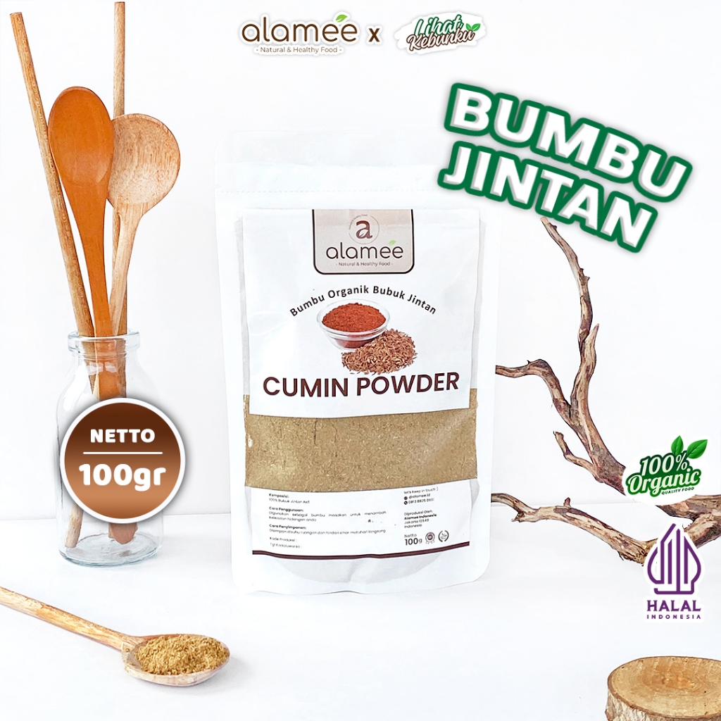 

ALAMEE Bumbu Dapur Jintan Bubuk Cumin Powder Bumbu Dapur Instan Jinten Masak 100gr LIHAT KEBUNKU