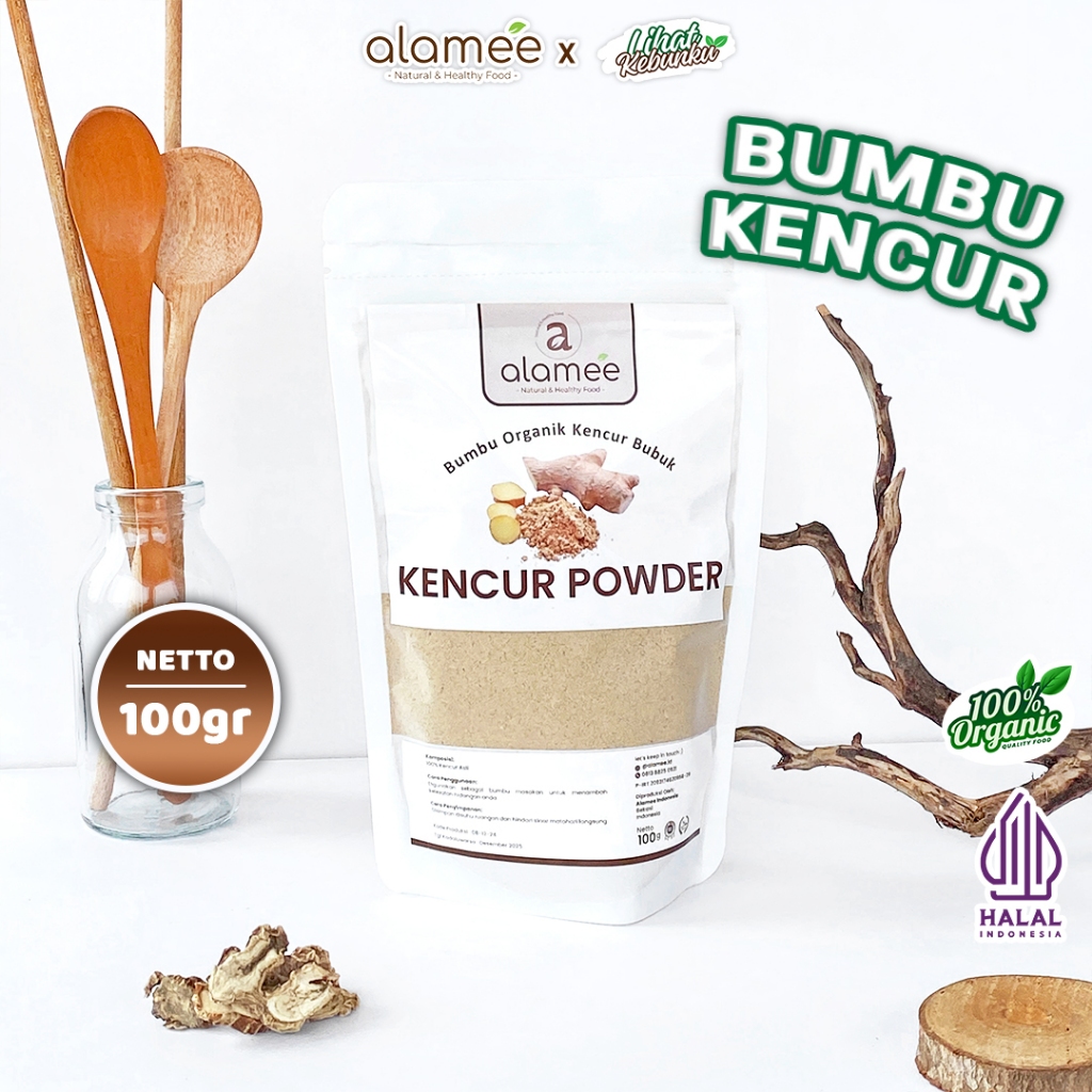 

ALAMEE Kencur Bubuk Bumbu Masak Dapur Organik Murni Asli Seasoning Powder Spice 100gr LIHAT KEBUNKU