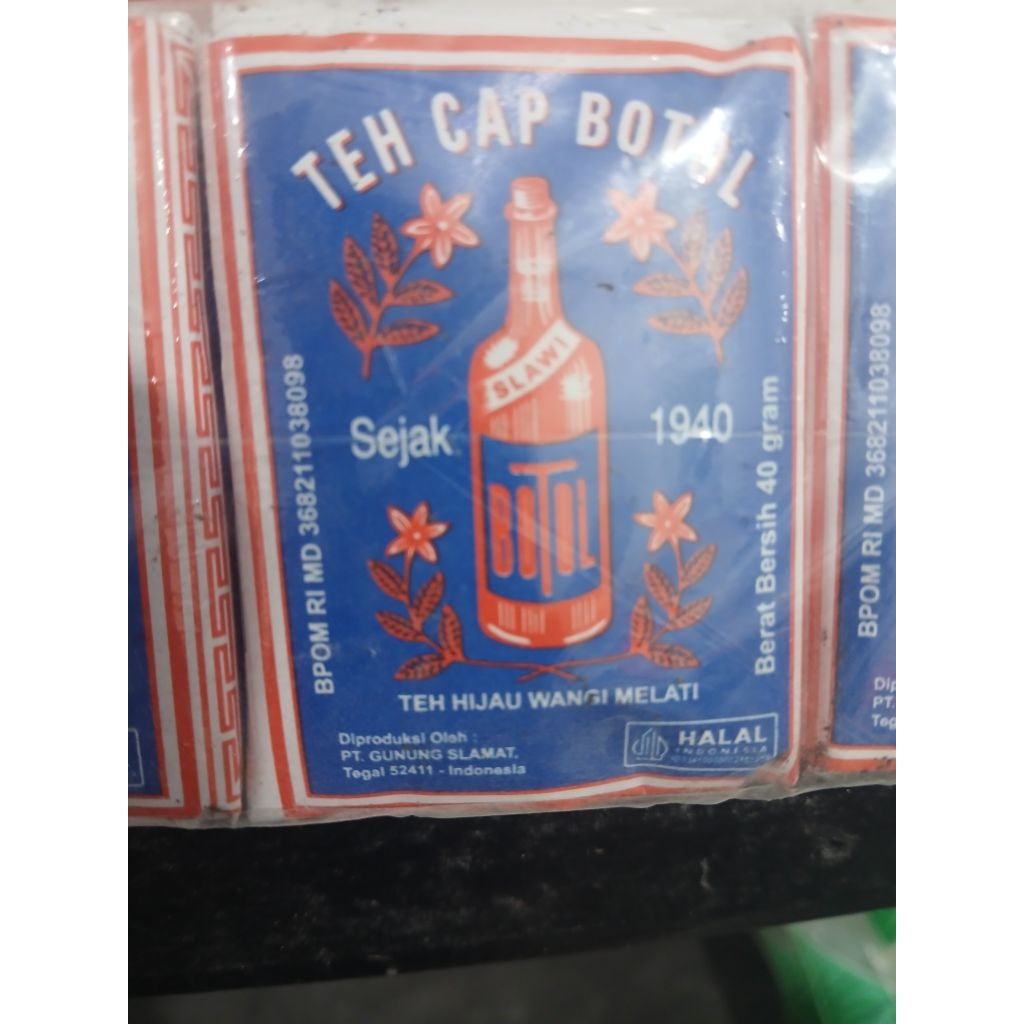 

teh bubuk cap botol 40grx10