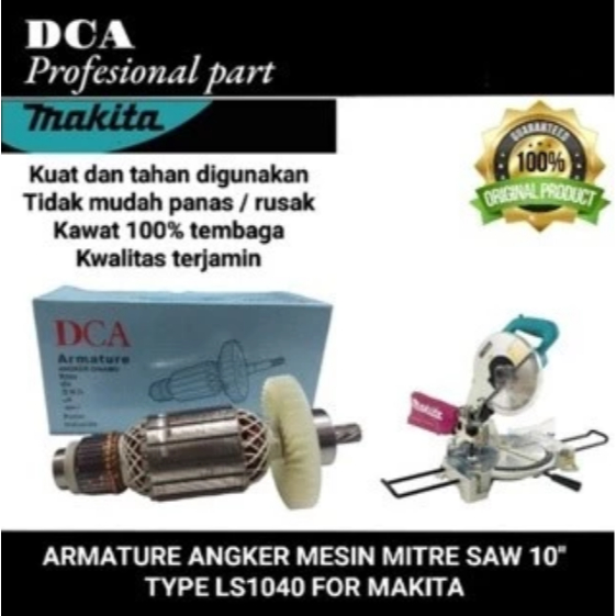 DCA armature/angker mesin Mitre Saw 10" type LS1040 for makita ( original part DCA)