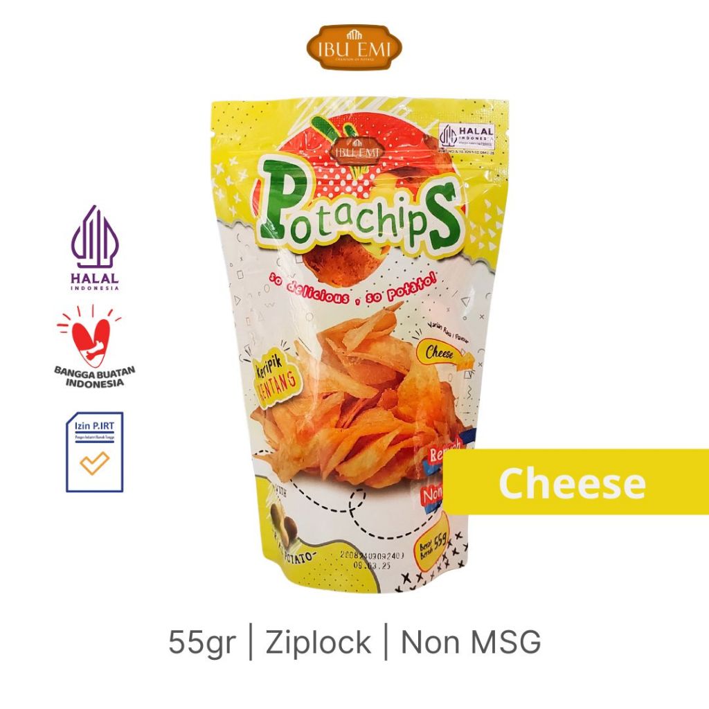 

Ibu Emi - Potachips Keripik Kentang NON MSG Cheese 55gr