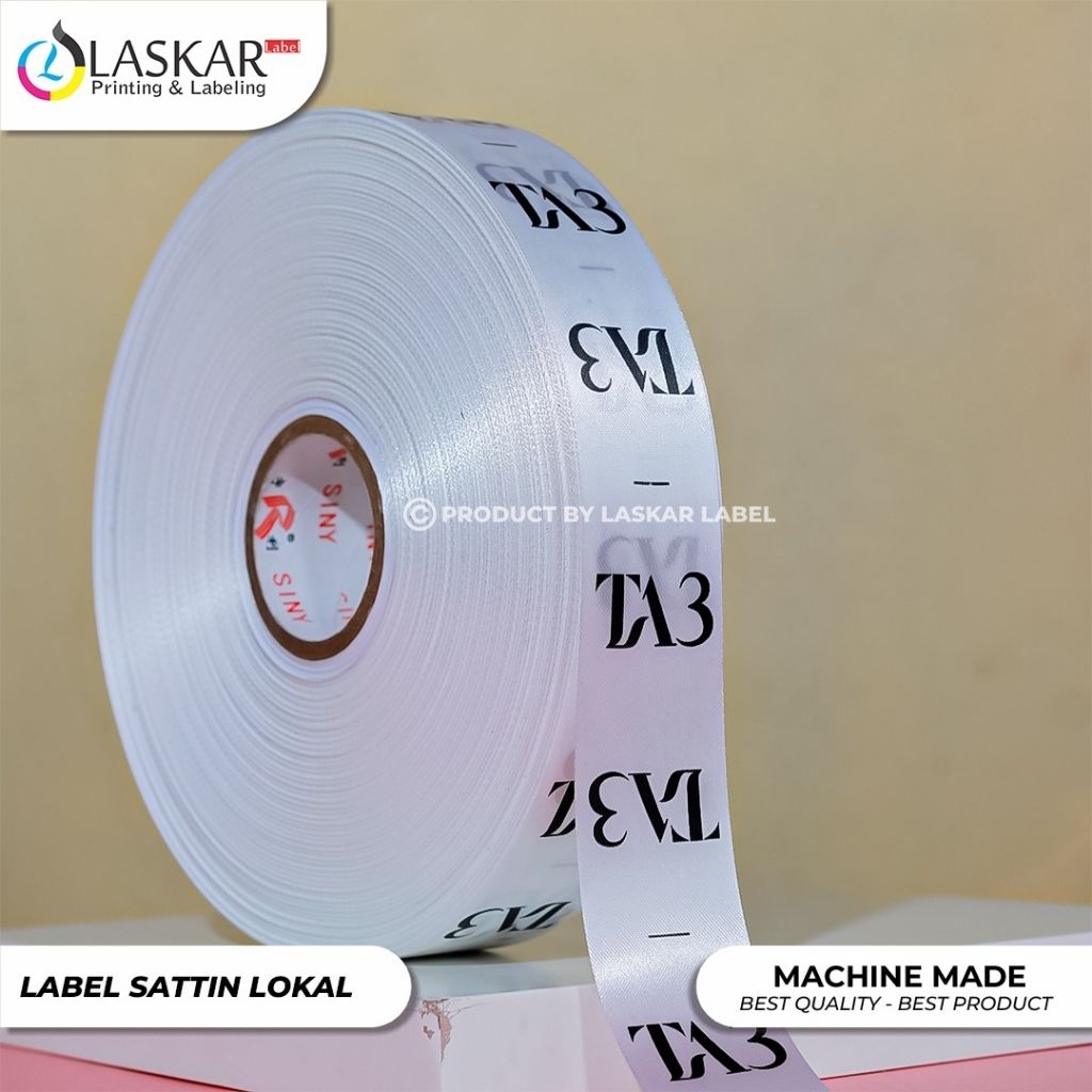 

label satin import / satin print / label pundak / tag wash