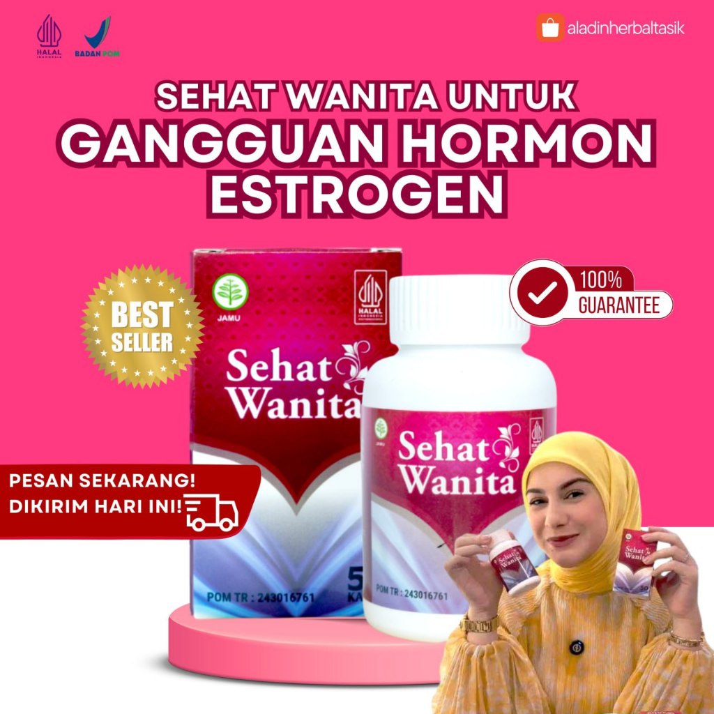 SEHAT WANITA Original Obat Herbal 100% Asli Untuk Atasi Gangguan Hormon Estrogen Secara Alami