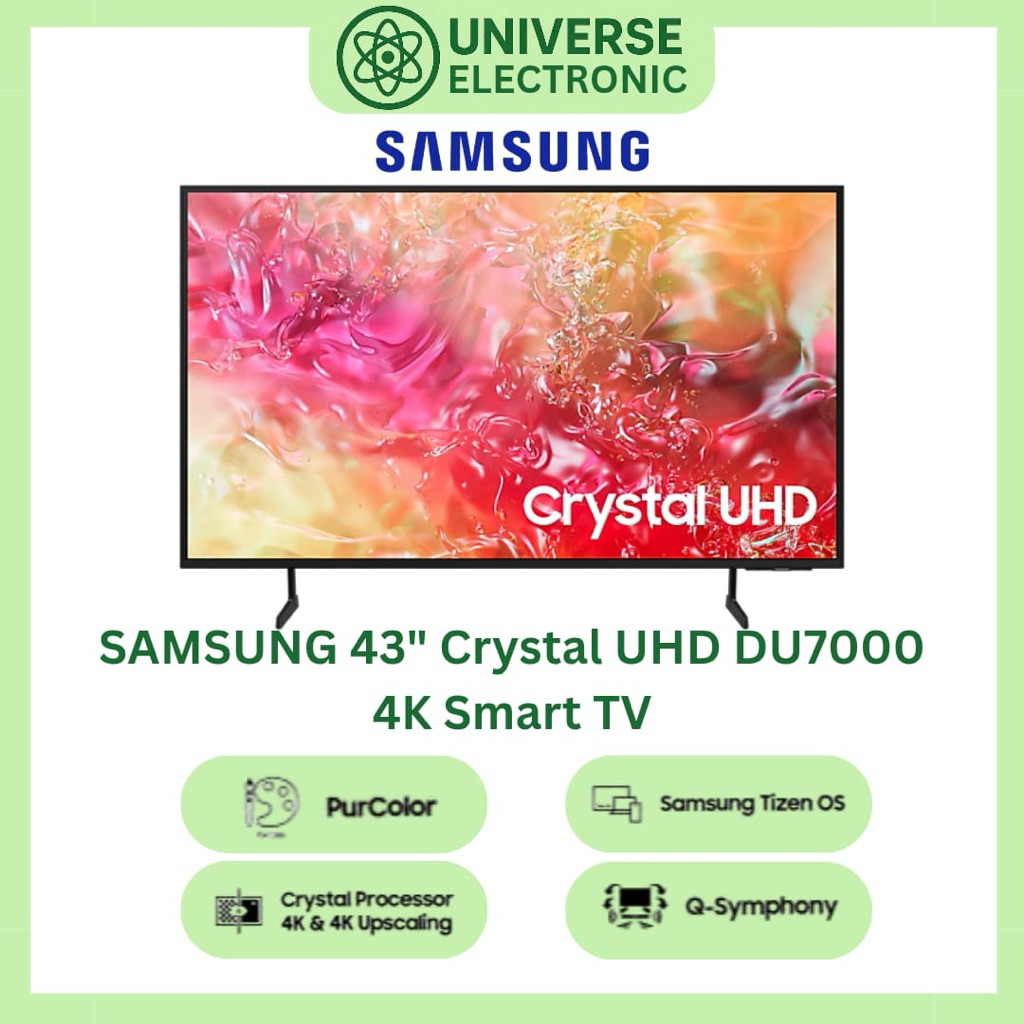 SAMSUNG 43DU7000 / UA43DU7000 4K SMART TV 43 inch 2024 series