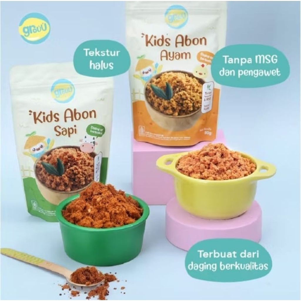

GROUU KIDS ABON AYAM & SAPI 80g