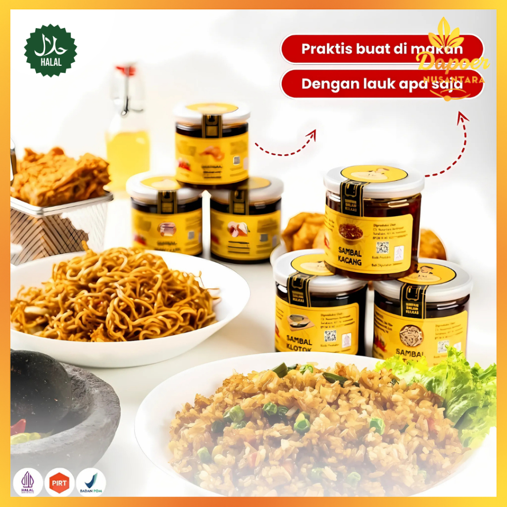 

Sambal Botol Yo cooking 200 gr Praktis Siap Santap halal siap saji dan serbaguna nusantara