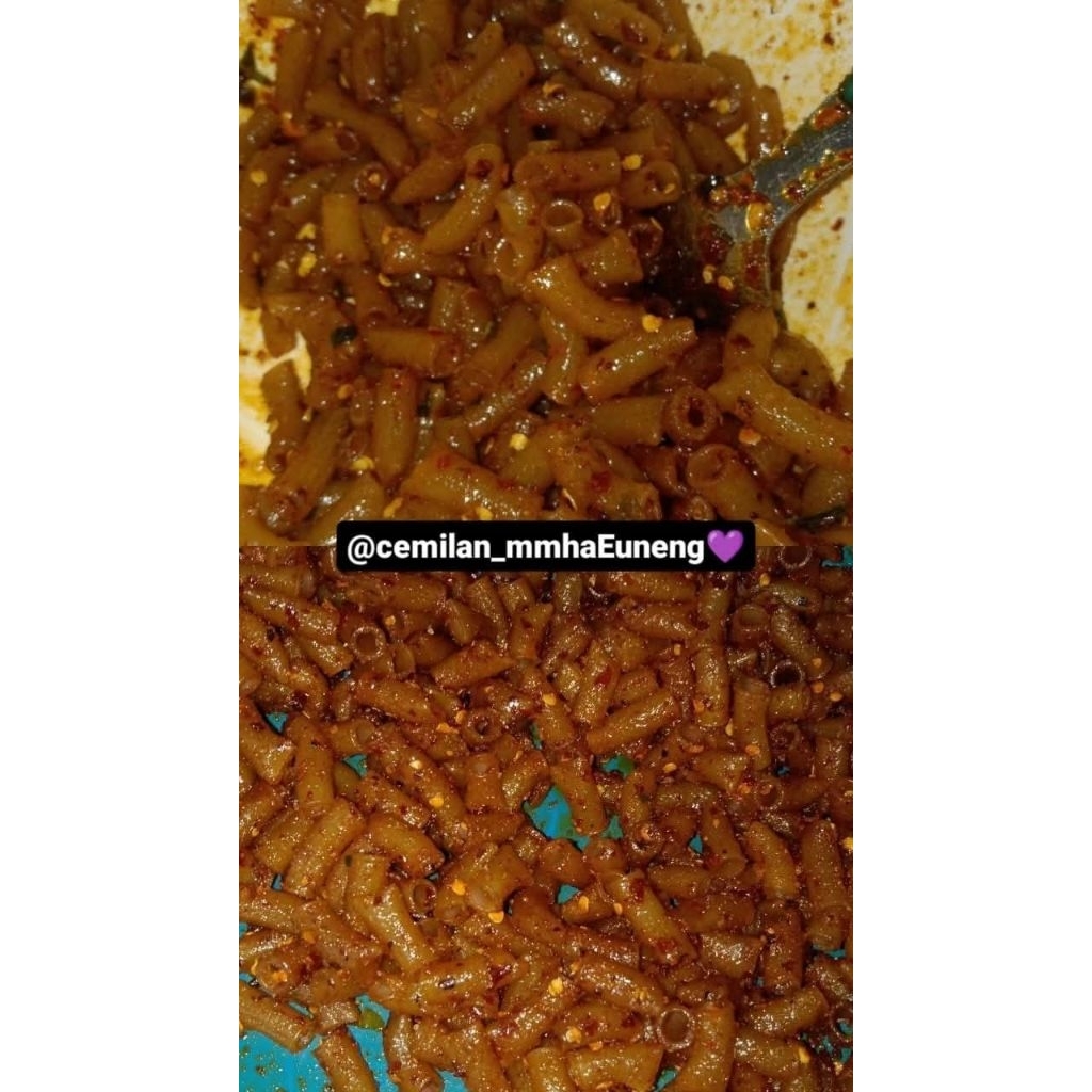 

makroni pedas cikruh, makroni cikruh daun jeruk, makroni turuktuk, makroni pedas cikruh, kemasan 500 gr