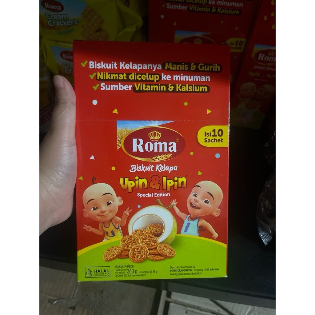 

Roma kelapa sachet isi 10 bungkus