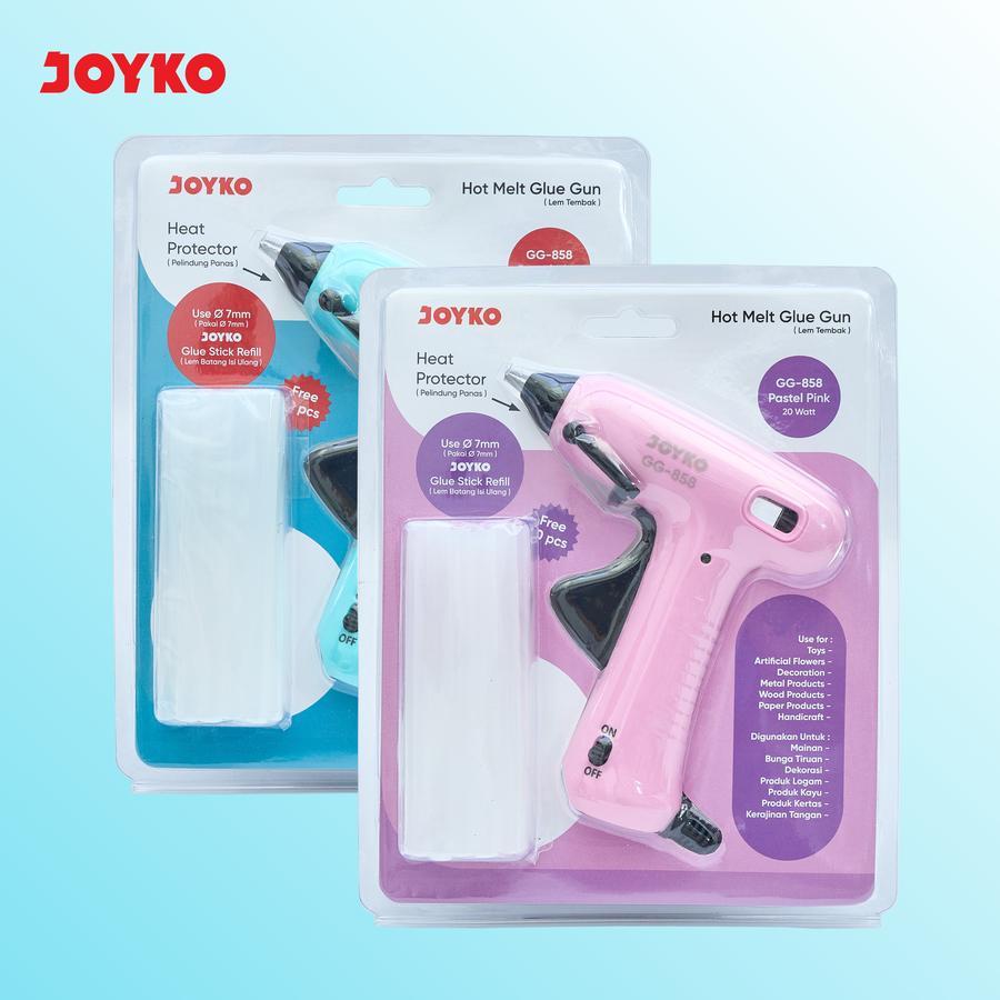 

Glue Gun Lem Tembak Joyko GG-858 Pastel Color 20 Watt with Glue Stick Refill