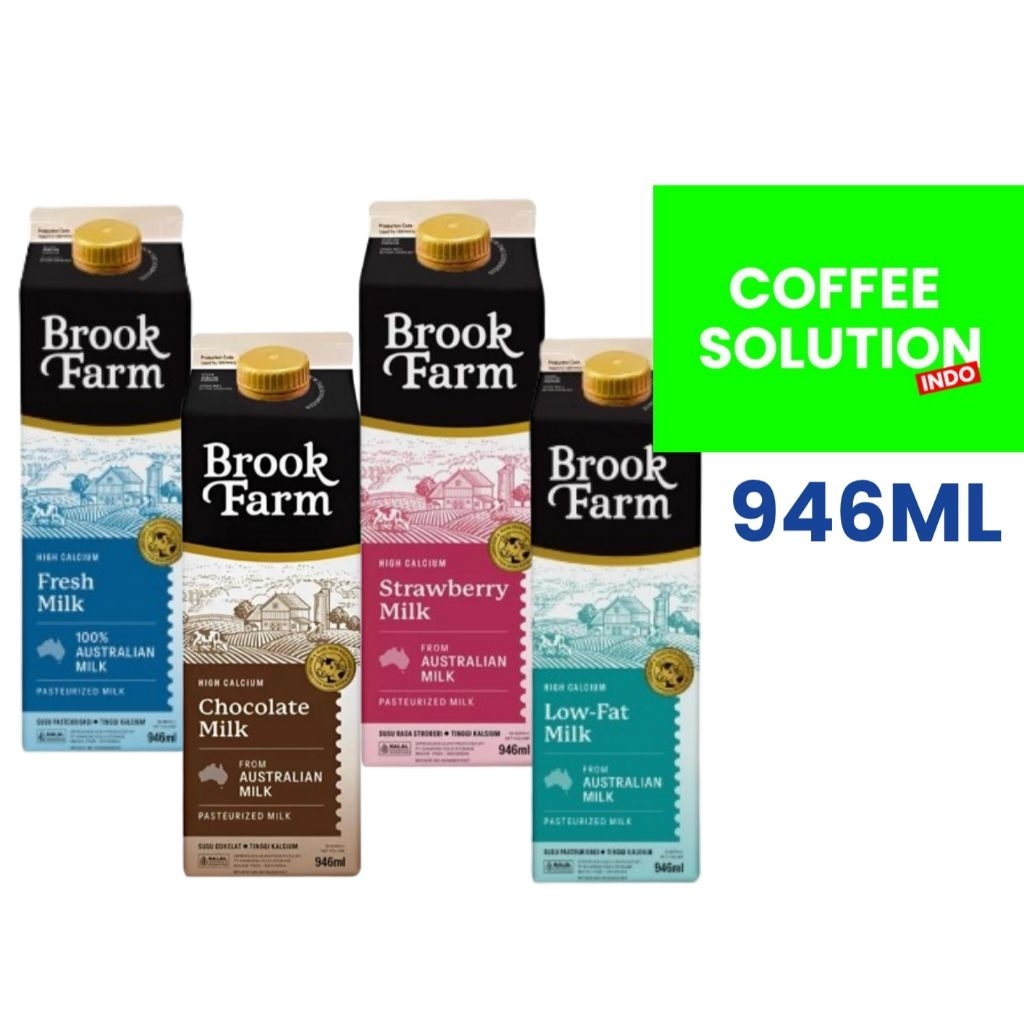 

TERMURAH!!! BROOMFARM FRESH MILK 946ML (ORIGINAL, CHOCOLATE, LOW FAT, STRAWBERRY)