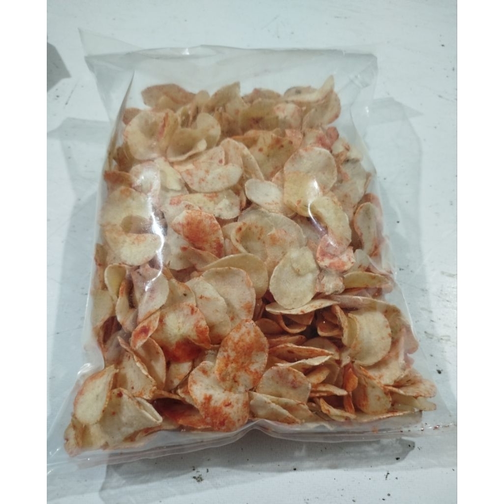

kripik singkong putih pedas