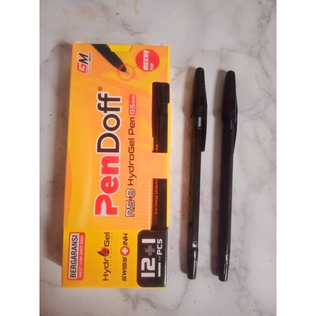 

Pen Doff Rs-8 Hydrogel /Bolpoin Pen Doff RS-8/pulpen Rs-8 Hydrogel 0.5 mm (1pack=isi 12+1)
