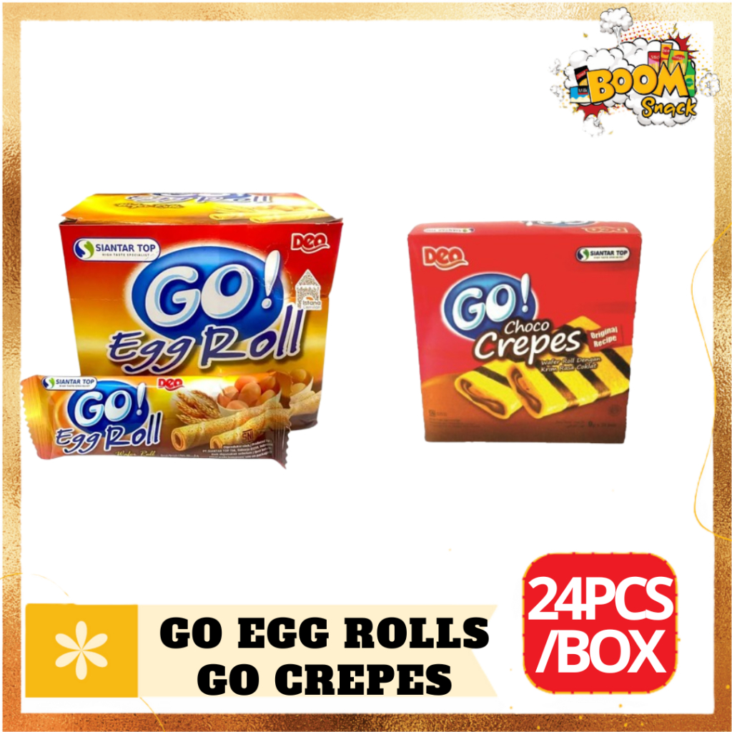 

GO EGG ROLLS DAN GO CREPES ISI 24PCS /BOX