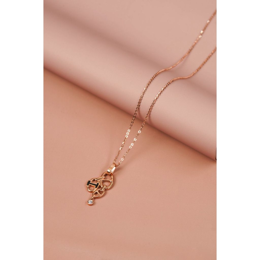 Kalung Italy Emas 17K Rante Hollo FC Model Chain H Rose Gold 00013233