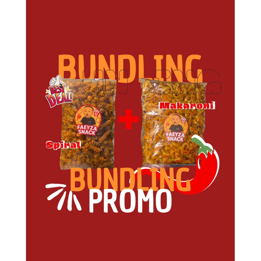 

BUNDLING - BELI 1 GRATIS 1 - MAKARONI PEDAS CIKRUH - MAKARONI SPIRAL PEDAS CIKRUH