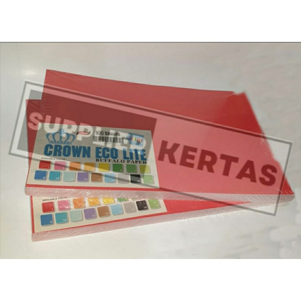 

KERTAS BUFALO POLOS WARNA / Cover Sampul Jilid Bufalo BC Crown Folio Polos Warna ukuran Folio/F4