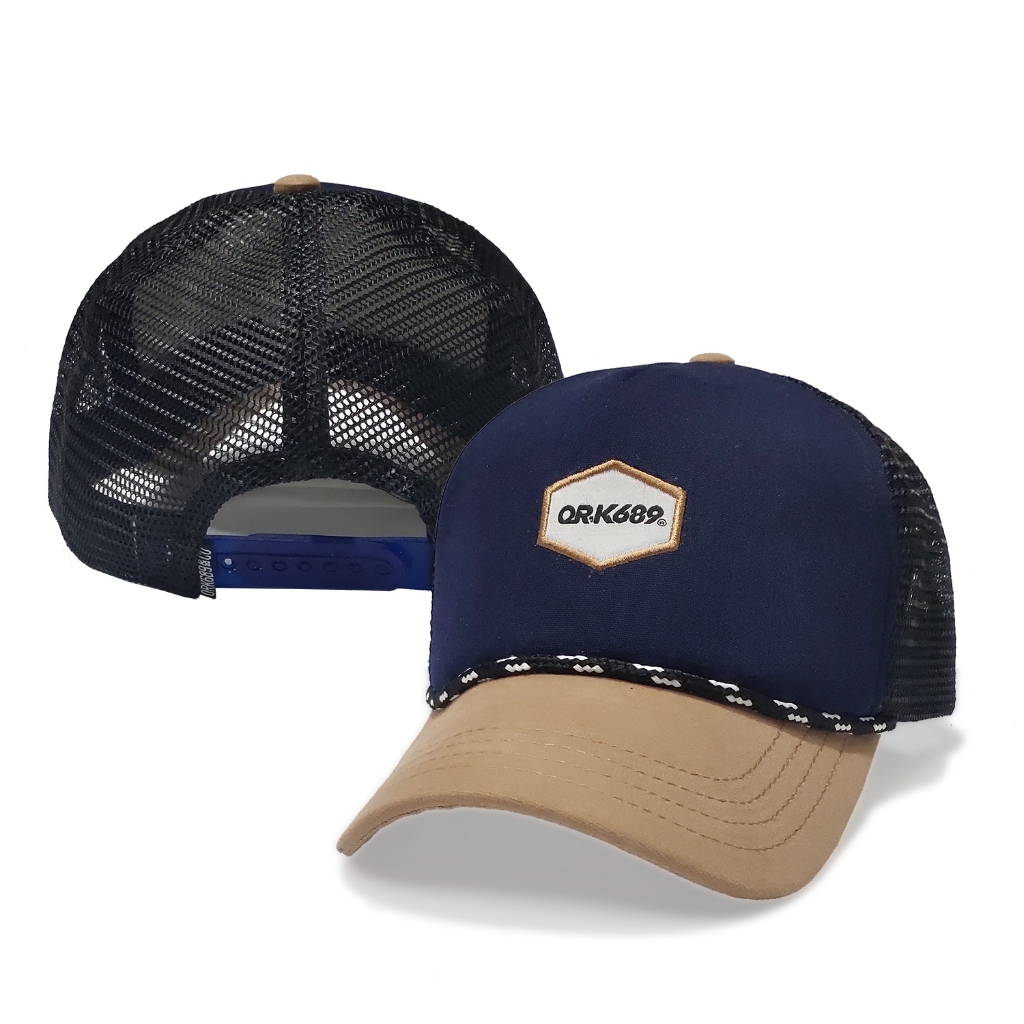 Ork689 Topi Pria Jaring distro Trucker Baseball Original Spread Black