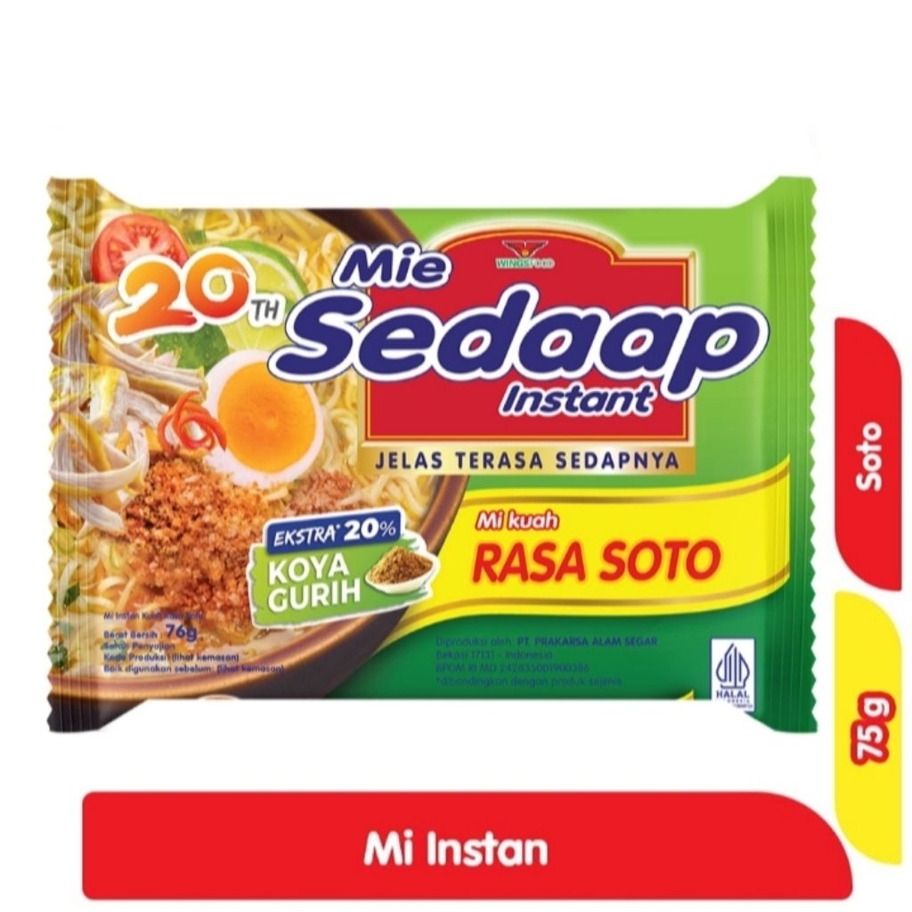 

Sedaap Mie Instant Soto 75 g