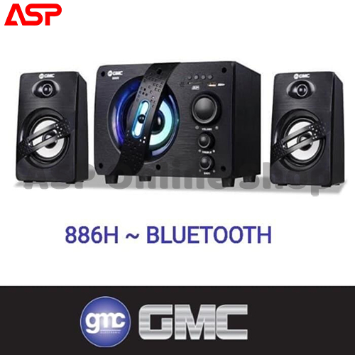 GMC 886H 886-H 886 H Speaker Aktif Multimedia Super Woofer Bluetooth