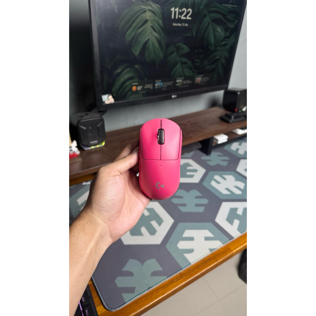 [Second] Mouse Gaming Logitech G Pro X Superlight Wireless Pink
