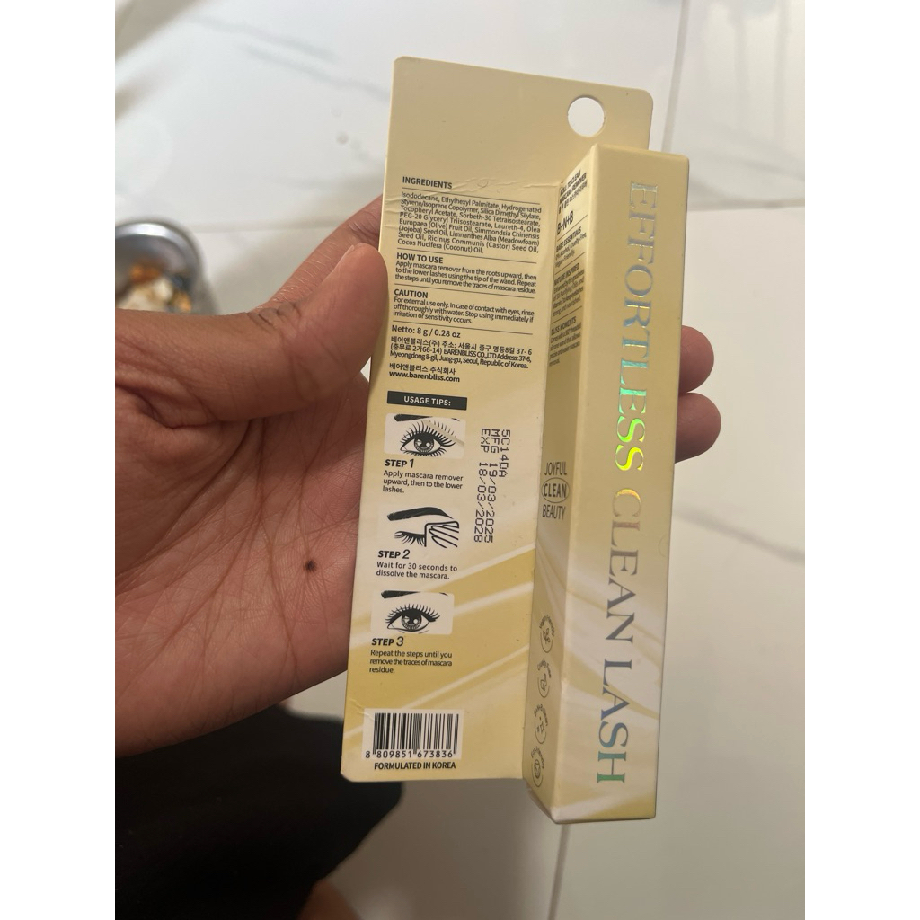 BARENBLISS ROLL TO CLEAN MASCARA REMOVER