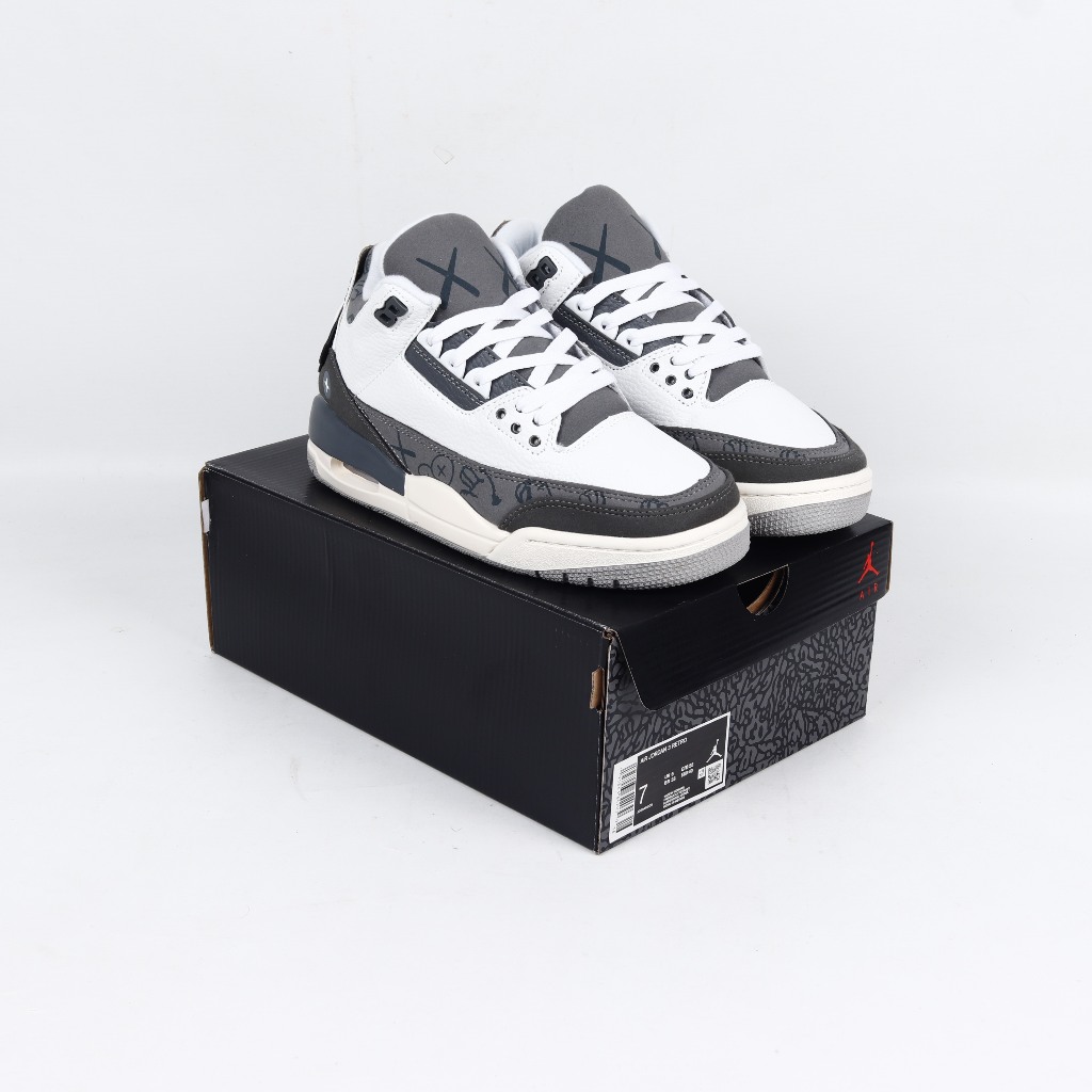 Nike Air Jordan 3 X Kaws White Grey - AJ 3