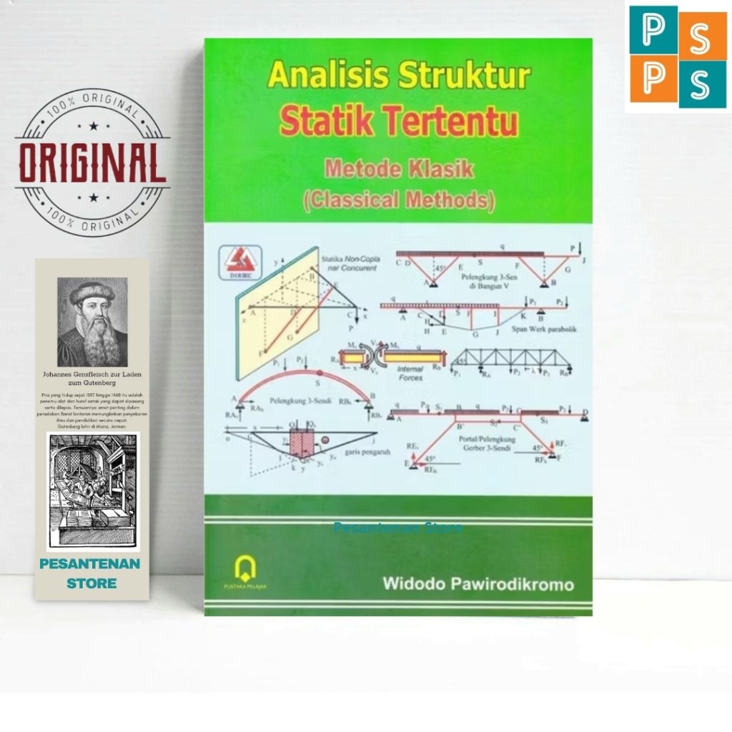 BUKU ANALISIS STRUKTUR STATIK TERTENTU METODE KLASIK (CLASSICAL METHODS) - WIDODO - PUSTAKA PELAJAR