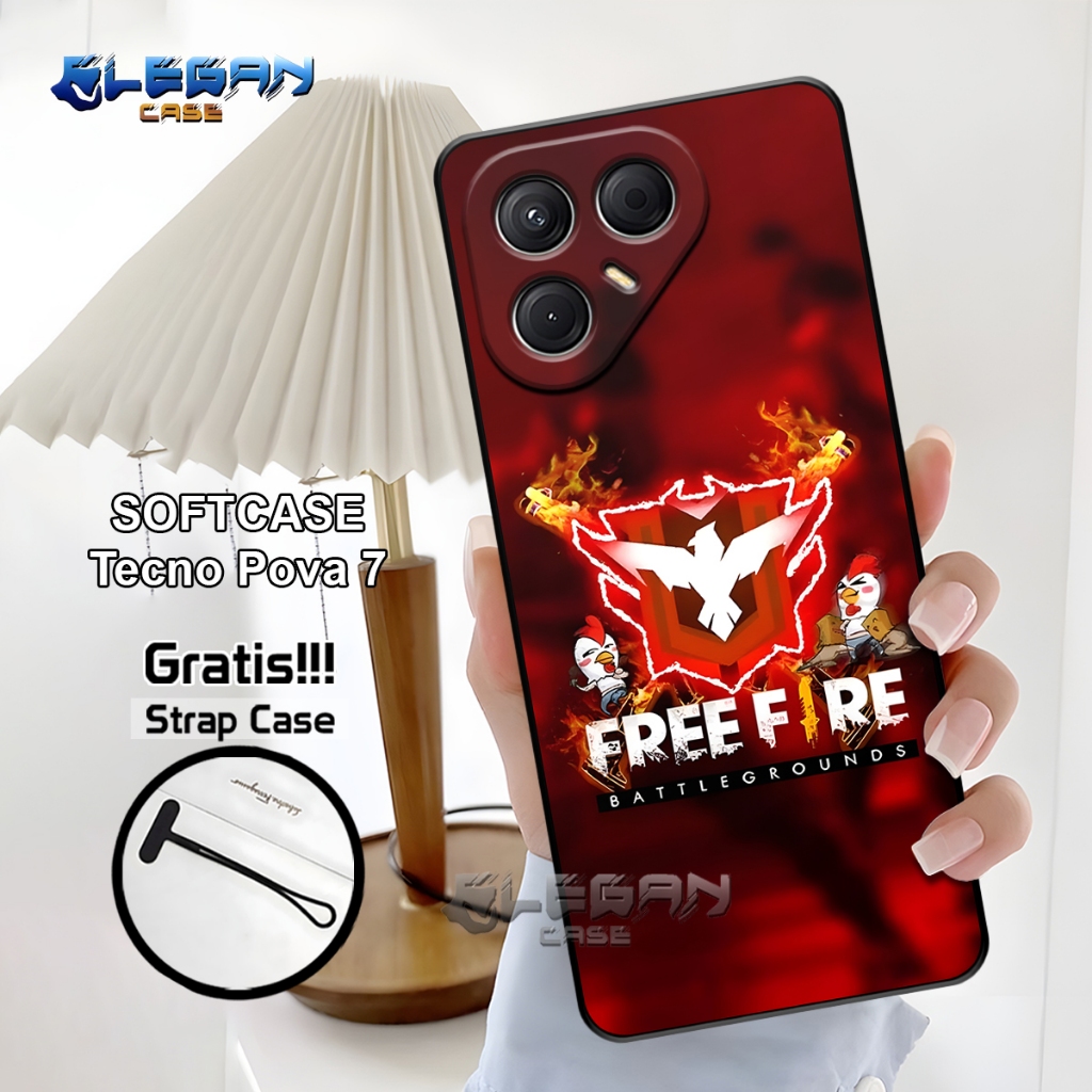 Softcase Handphone Tecno Pova 7 4G5G Terbaru 2025 | Case Murah Berkualitas Anti Slip Shock Waterproo