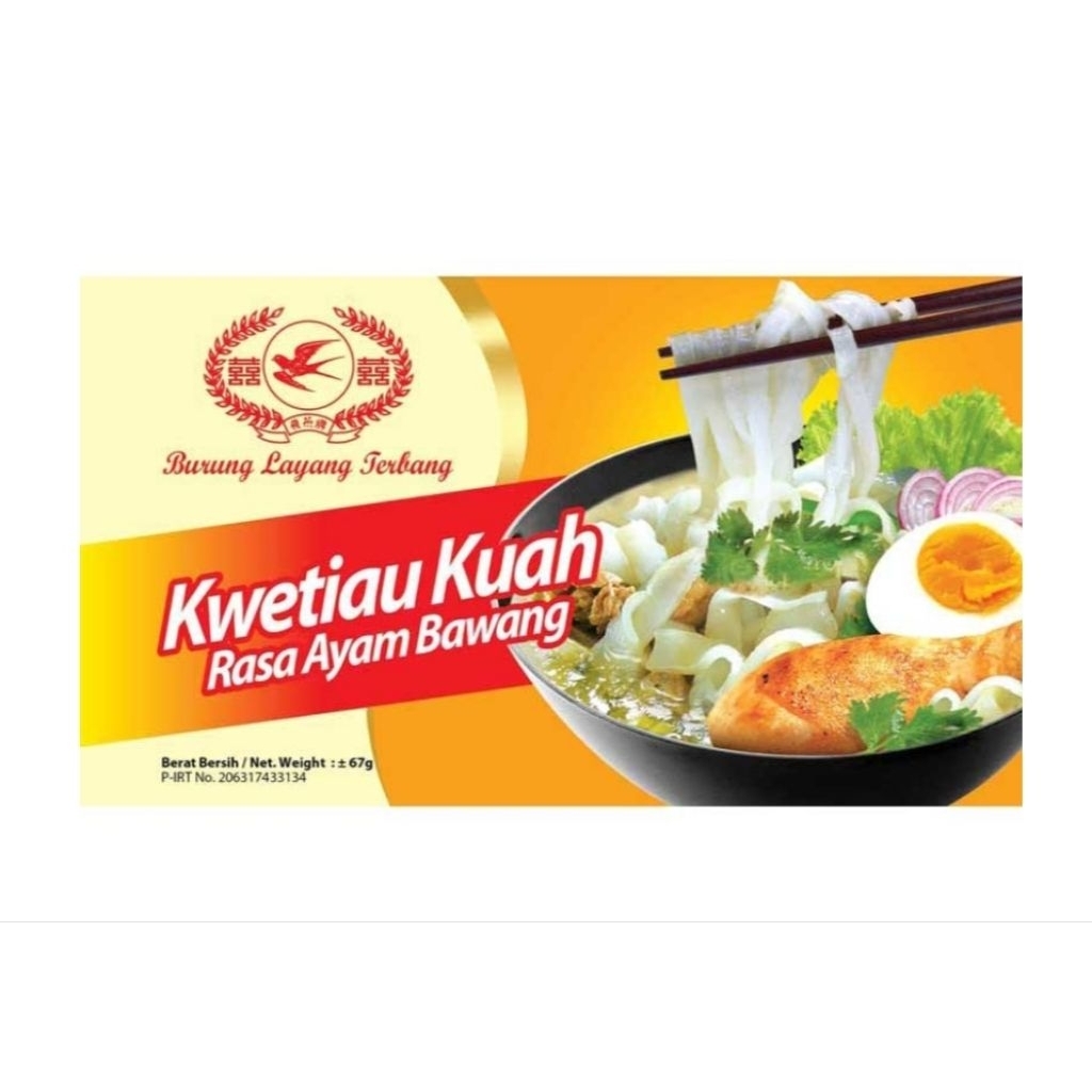 

Burung Layang Terbang Kwetiau Kuah Ayam Bawang 67 g