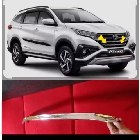 list gril moulding bumper depan rhus terios 2018-2023 original