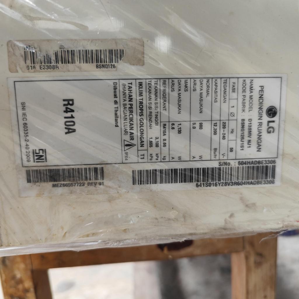 AC LG R410 A BEKAS BERGARANSI OUTDOOR INDOOR