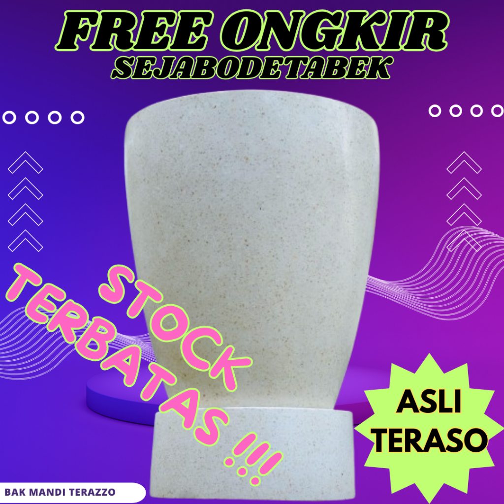 BAK MANDI TERAZZO TIPE UIN GELAS | BAK AIR TERASO | BAK AIR UNIK | BAK AIR MINIMALIS TERASO