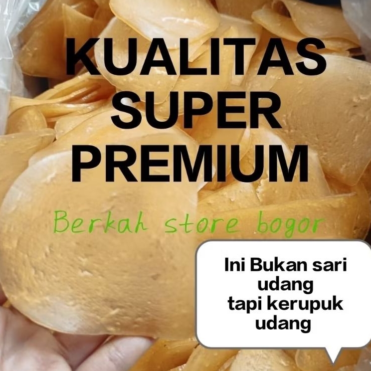 

KERUPUK UDANG MENTAH 1 KG KUALITAS PREMIUM, GURIH DAN RENYAH