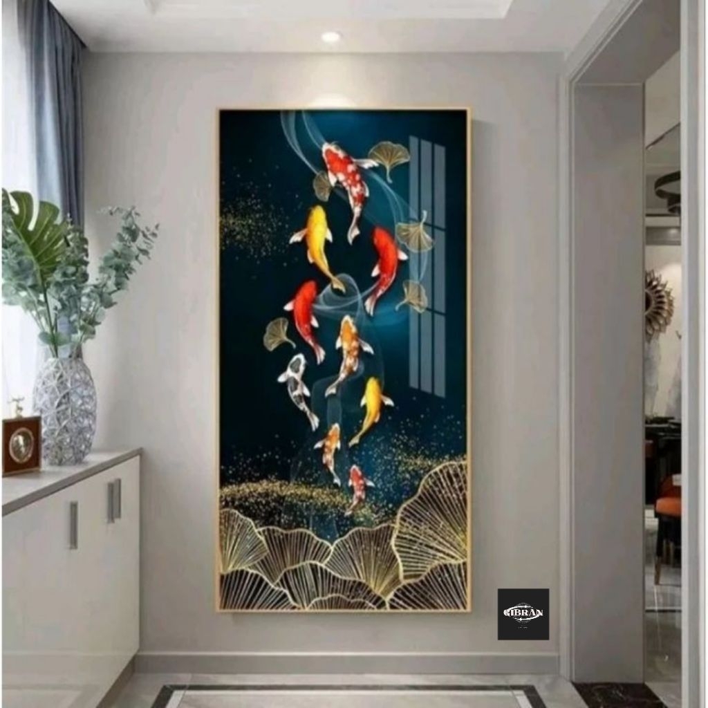 lukisan kan koi Fengshui.