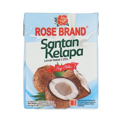 

ROSE BRAND SANTAN 200ML X 1,SANTAN KENTAL CAIR TAMBAHAN MAKANAN DLL, SIAP PAKAI