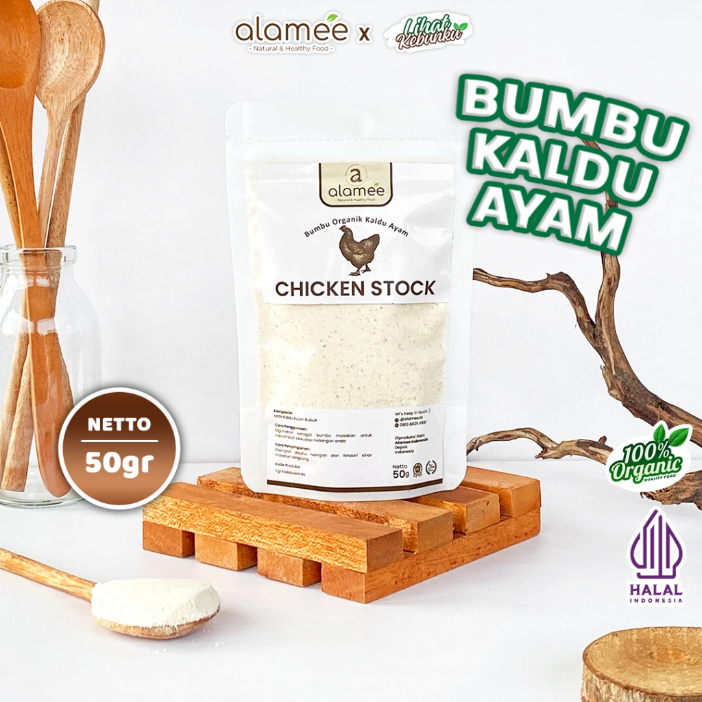 

ALAMEE Kaldu Ayam Bubuk Non MSG Bumbu Dapur Organik Chicken Powder 50gr LIHAT KEBUNKU