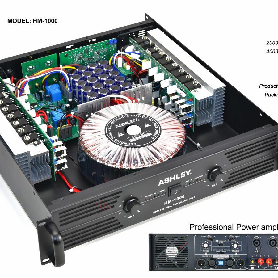 POWER AMPLIFIER ASHLEY HM 1000 / ASHLEY HM1000 ORIGINAL CLASS H HM-1000