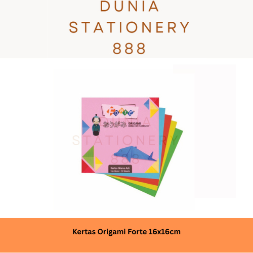 

Kertas Origami / Kertas Lipat Warna Forte 16 cm x 16 cm