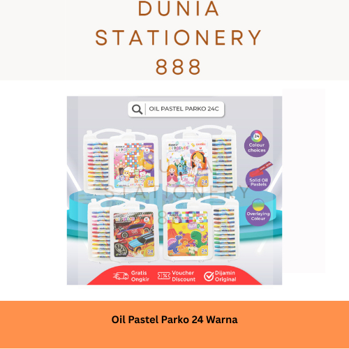 

Oil Pastels Parko 24 Warna Crayon Krayon Minyak Oil Pastel by Greebel