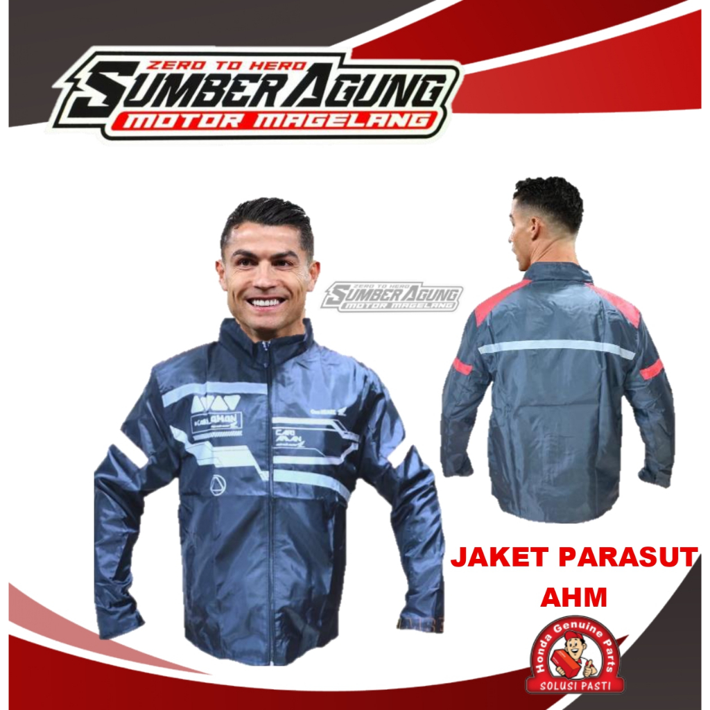JAKET JAKCET PARASIT  MOTOR ONE HEART HONDA CARI AMAN ORI AHM