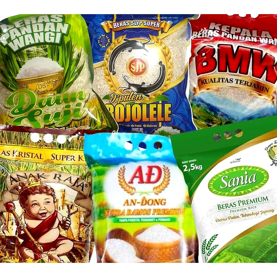

KEMASAN EKONOMIS BERAS ANAK RAJA & SANIA & PULEN DAN ENAK 2.5KG COCOK UNTUK ZAKAT FITRAH