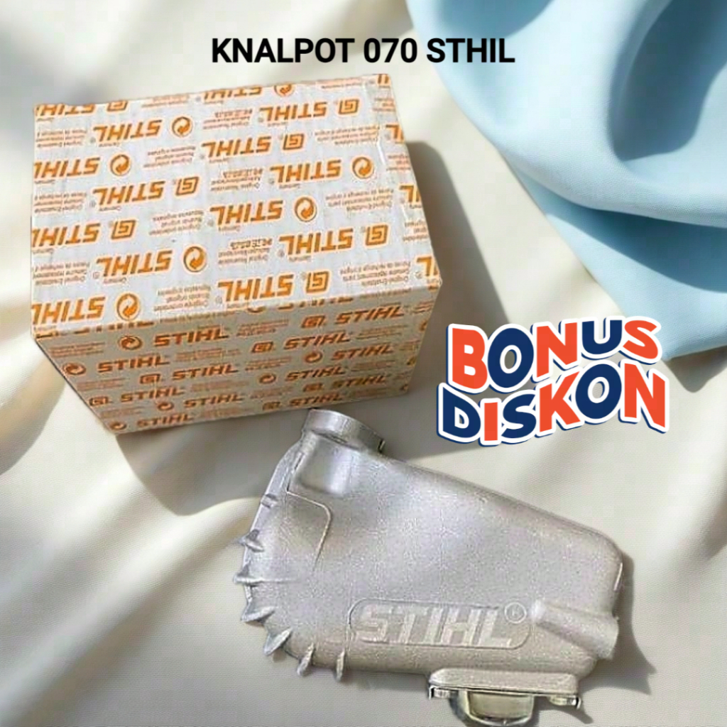 KNALPOT MUFFLER CHAINSAW SENSO TIPE MS 070 STIHL ORIGINAL KNALPOT SENSO 070 SENSO BESAR STIHL ASLI O